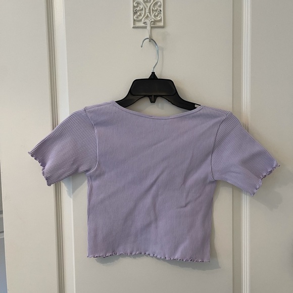 ZARA lavender crop top size medium-large - Picture 4 of 5